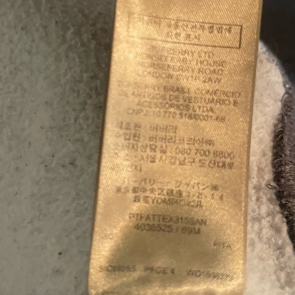 Burberry Men’s Gray Long Sleeve Drawstring Full Zip Hoodie Sz XL COA 🔥 EUC - Picture 12 of 14